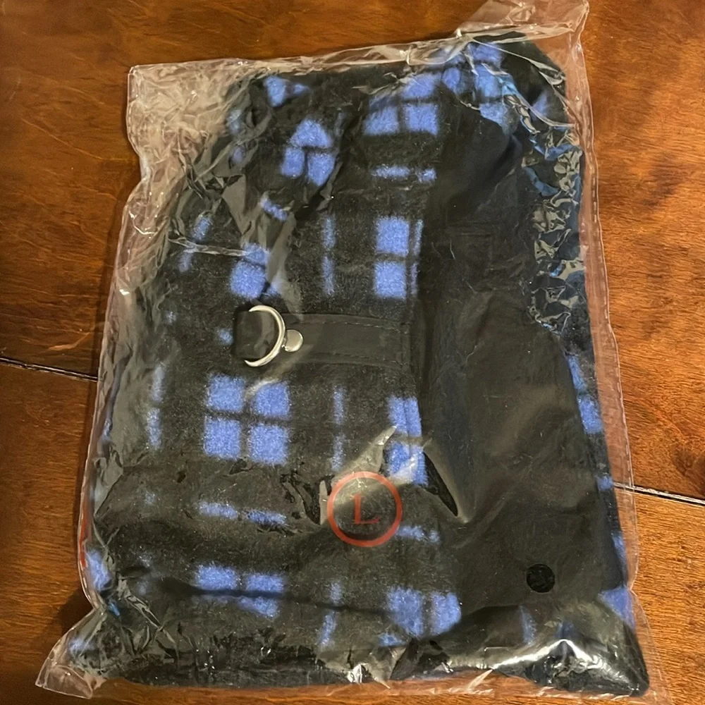 Born to Be Loved Large Dog K9 Fleece Pullover Vest Blue & Black (runs small)